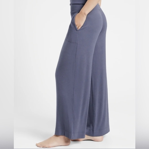 ATHLETA Well Rested Rib Sleep Wide Leg Pant - Picture 2 of 4